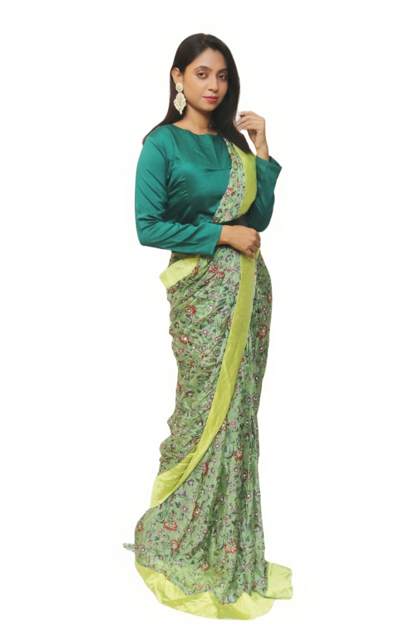 Pure Muslin Ready to Wear Saree