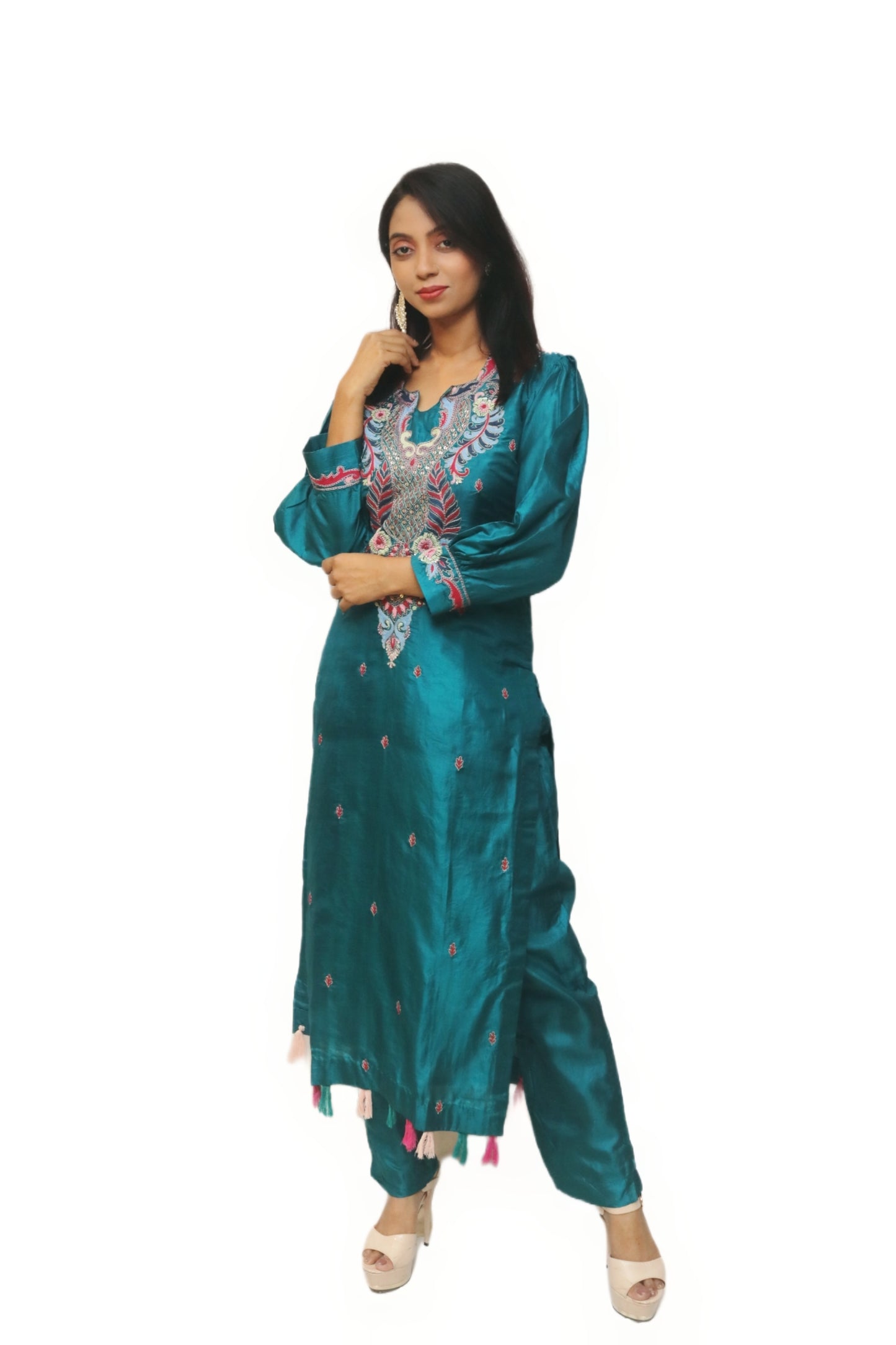 Peacock Blue Kurta