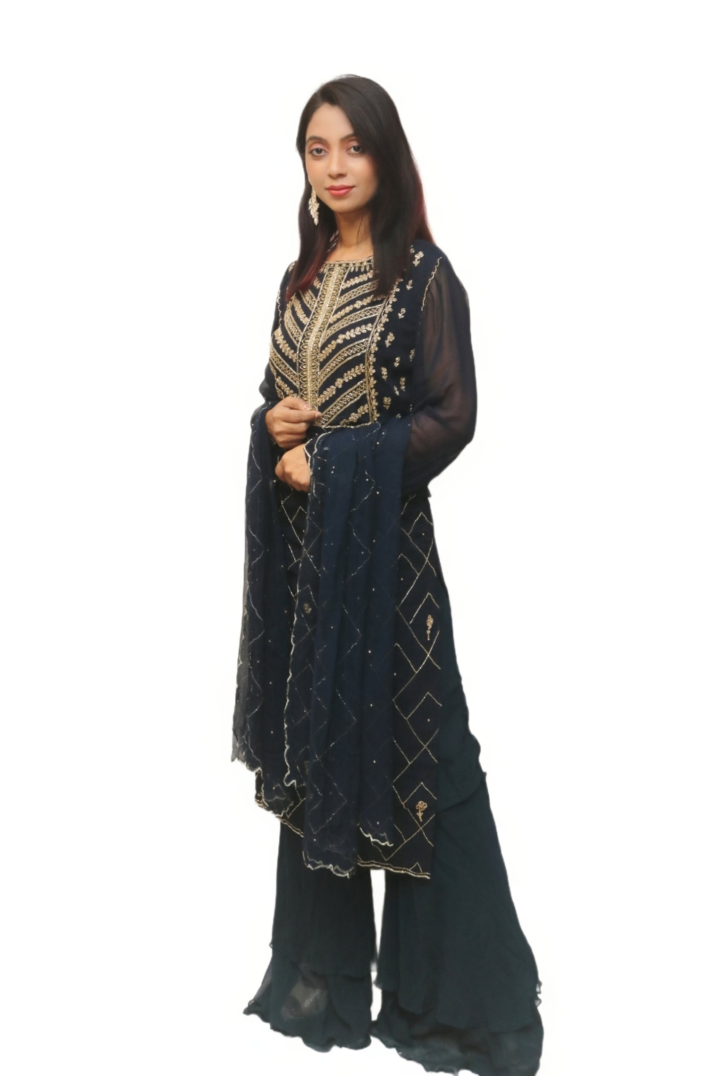Dark Navy Blue Kurta