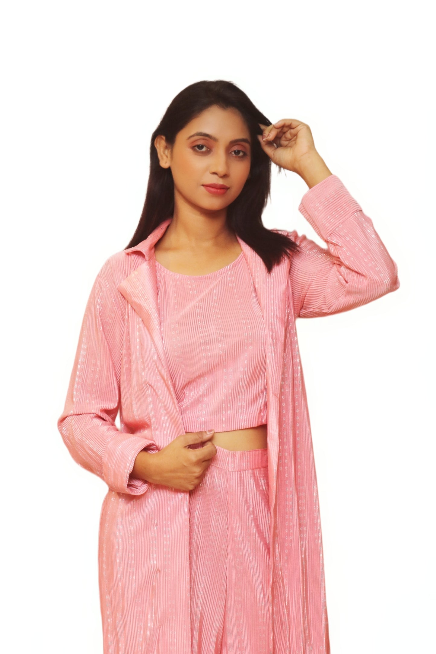 Pastel peach Co-ord Dress