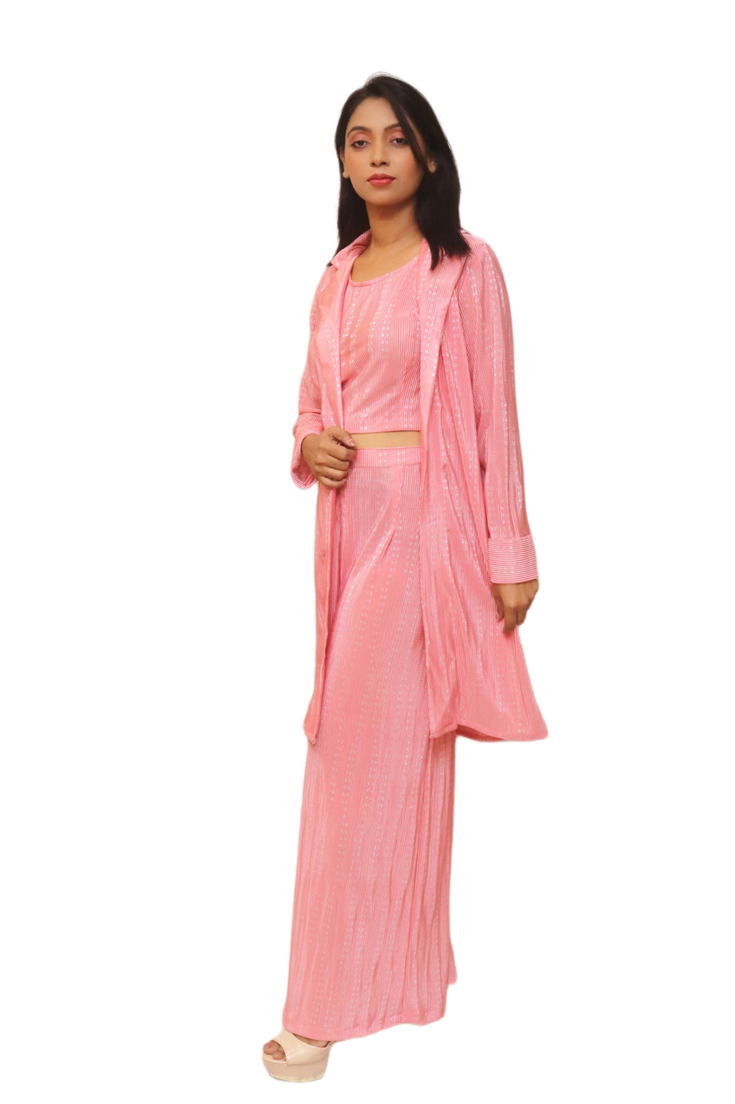 Pastel peach Co-ord Dress
