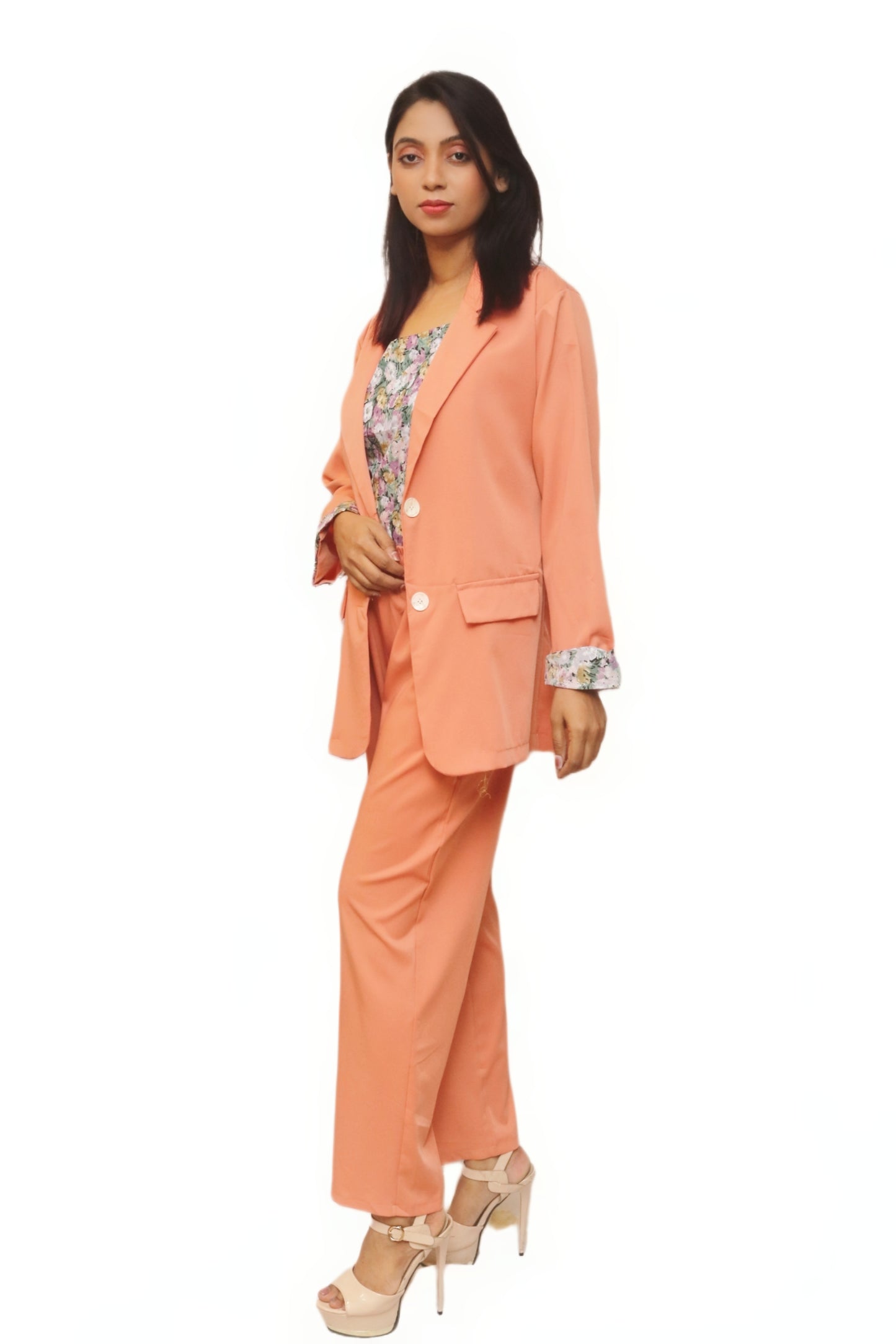 Coral Co-ord Dress