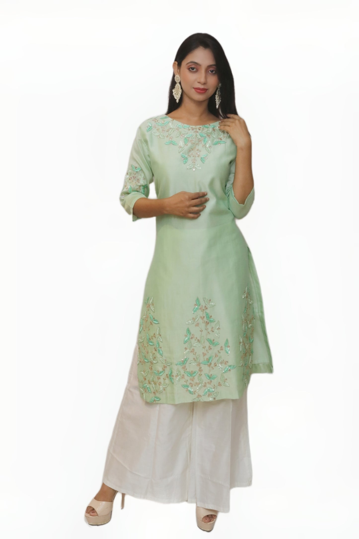 Green Mint Single Kurti