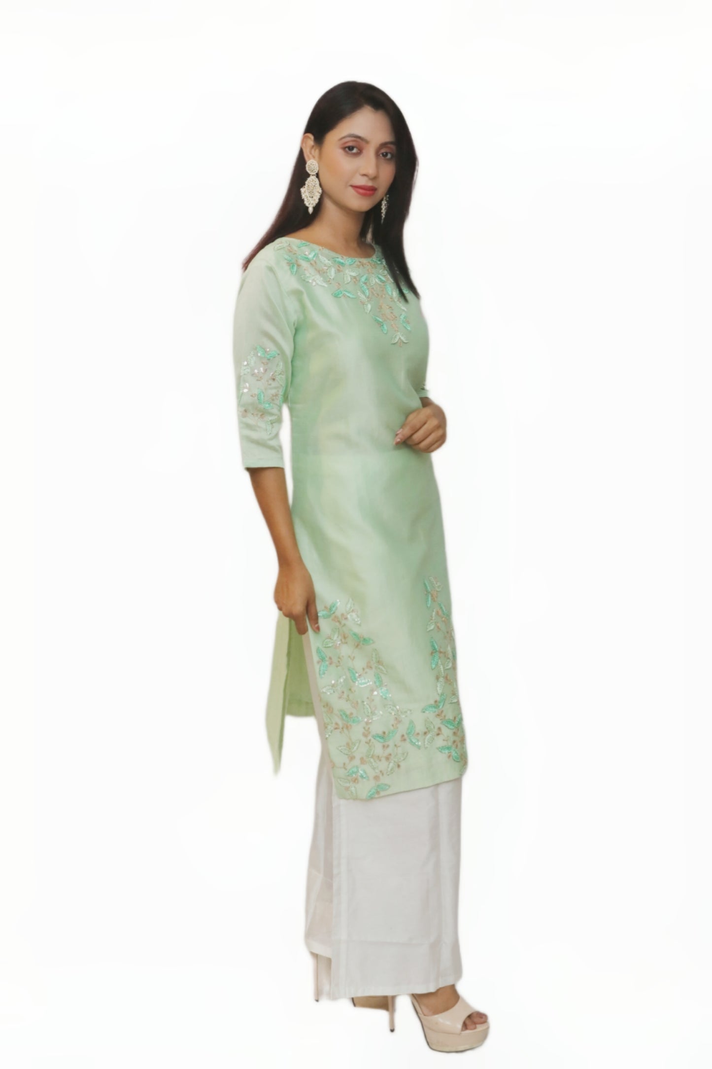 Green Mint Single Kurti