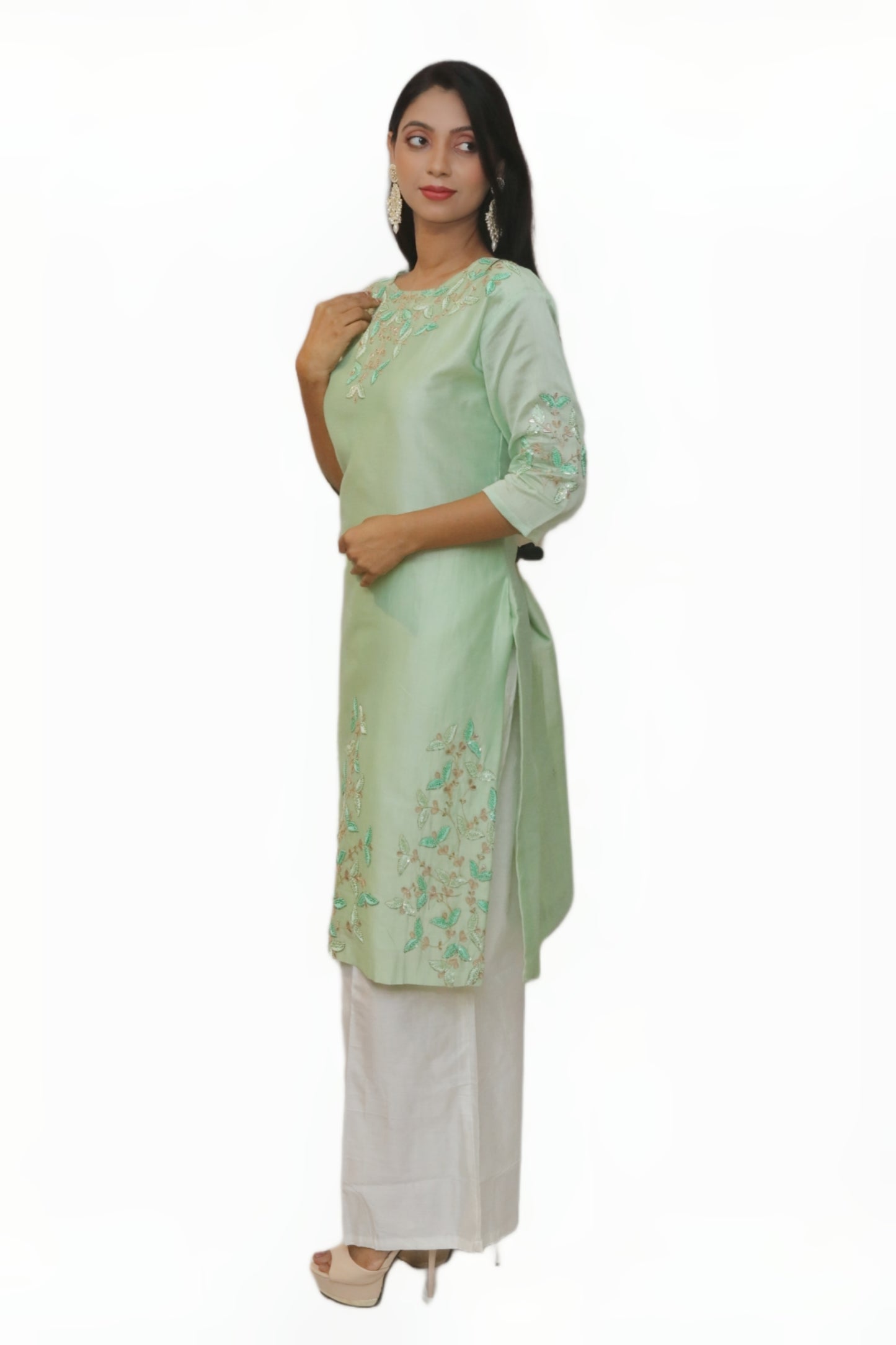 Green Mint Single Kurti
