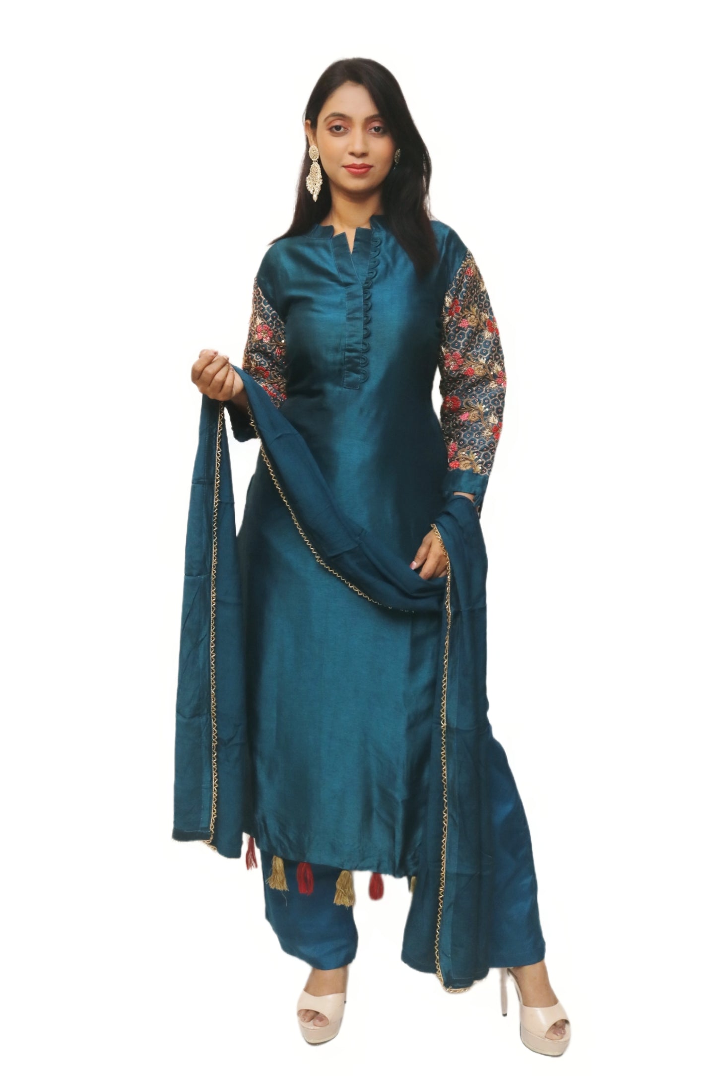 Teal Blue Kurta