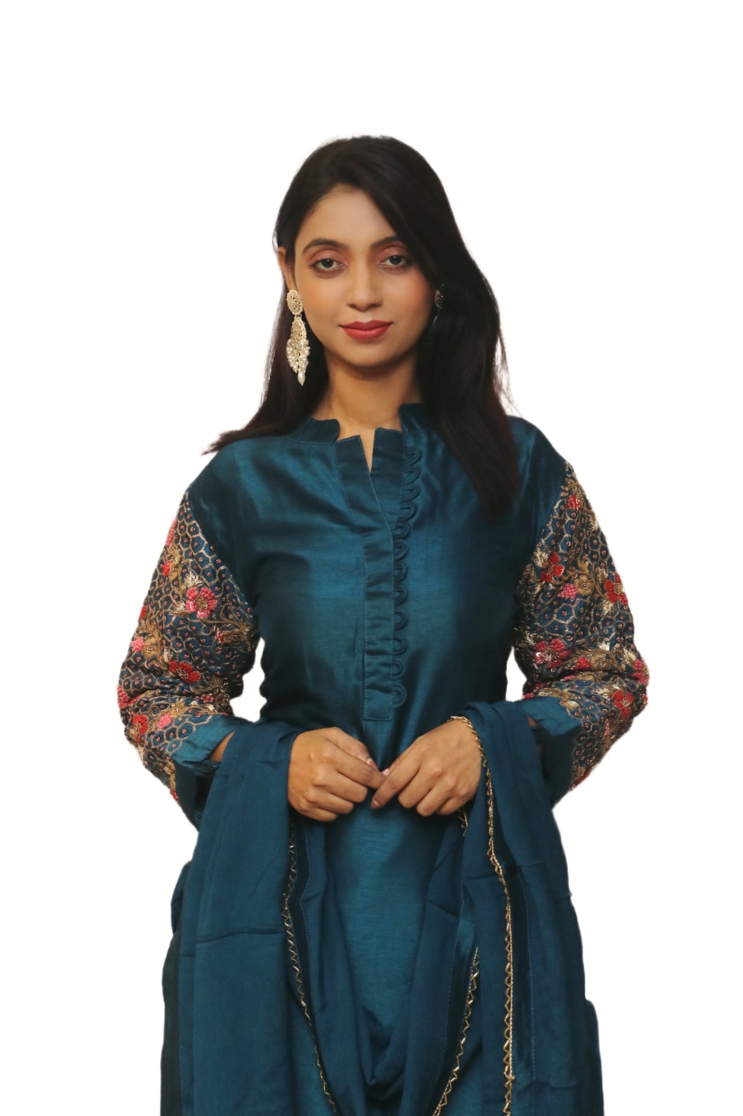 Teal Blue Kurta