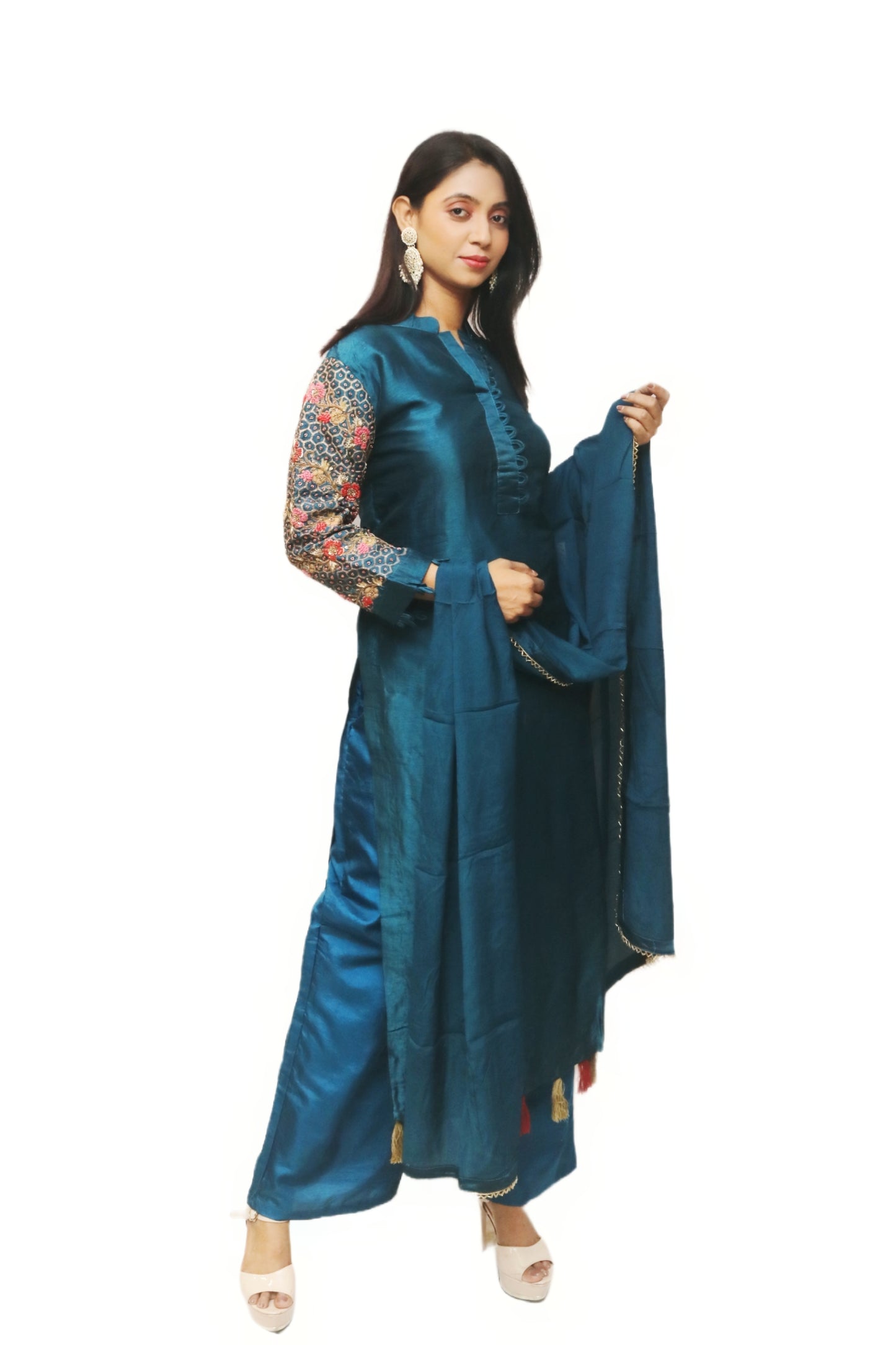 Teal Blue Kurta
