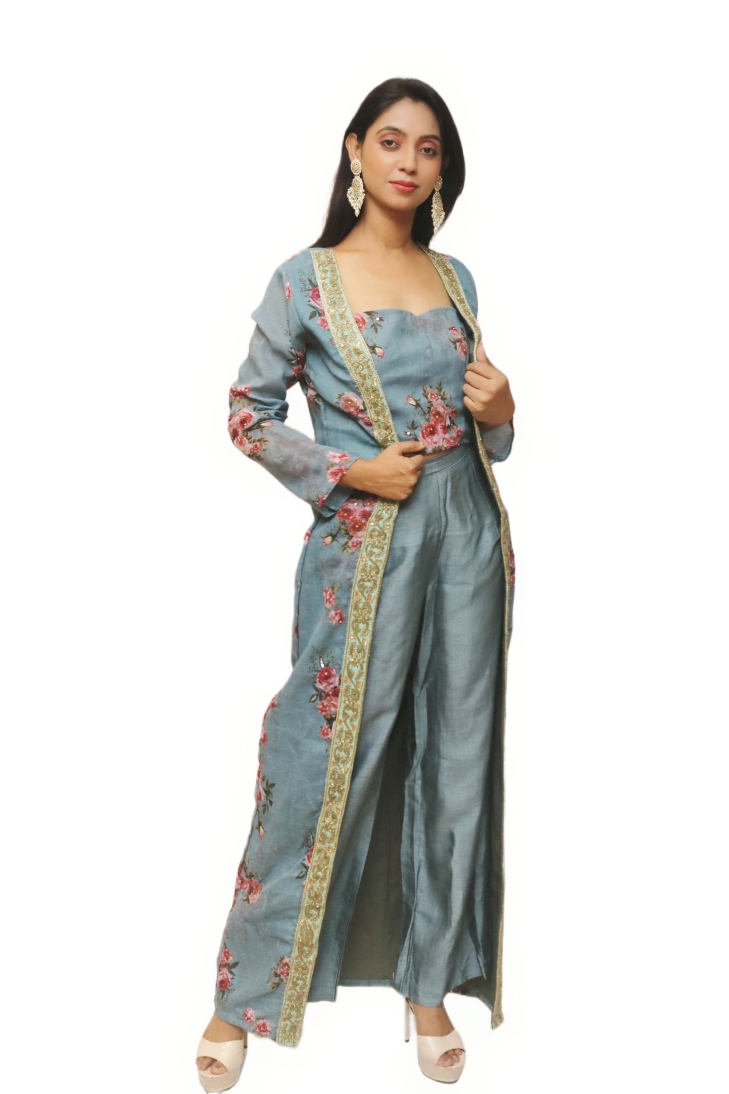 Grey Indo-Western
