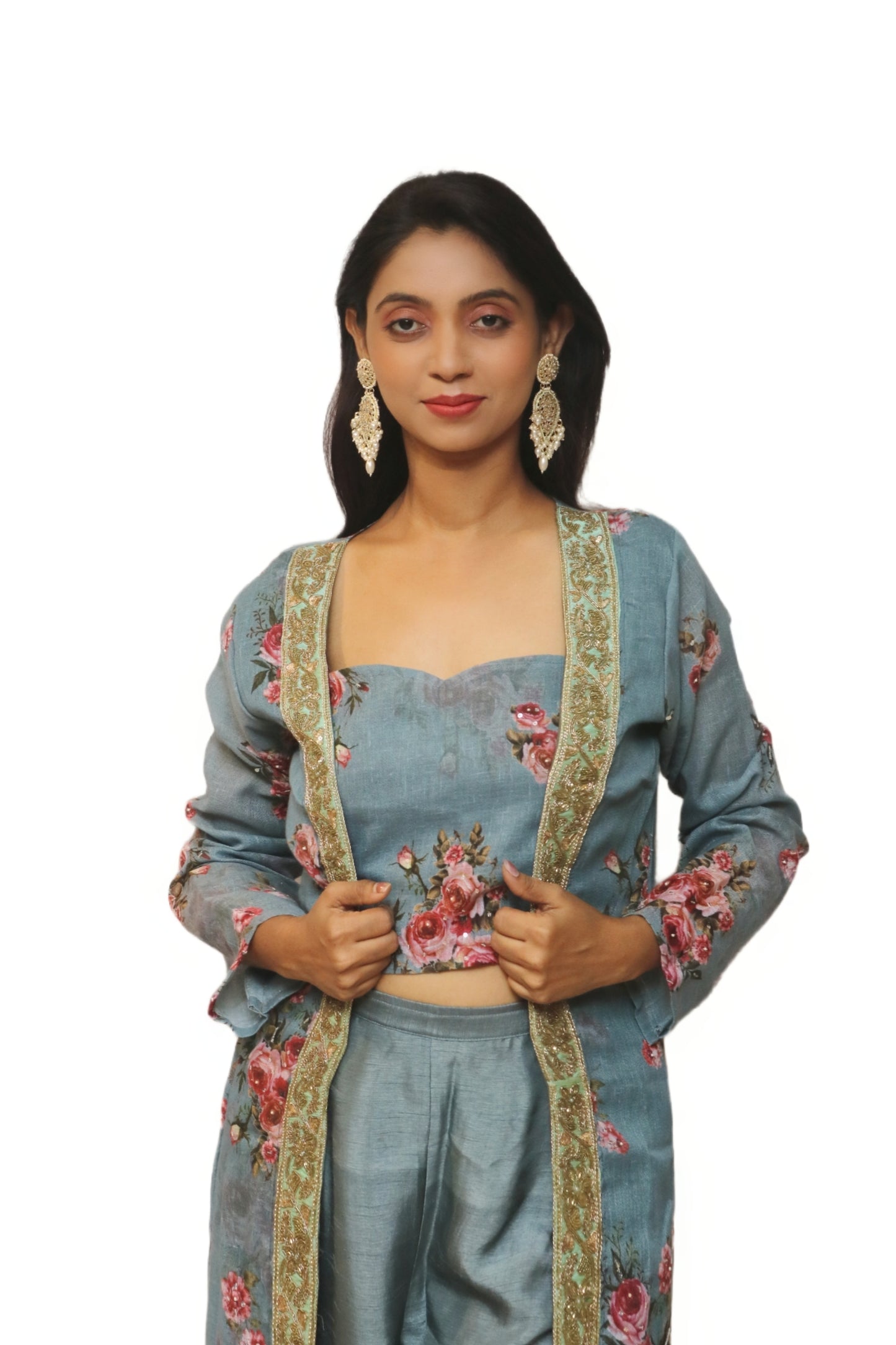 Grey Indo-Western