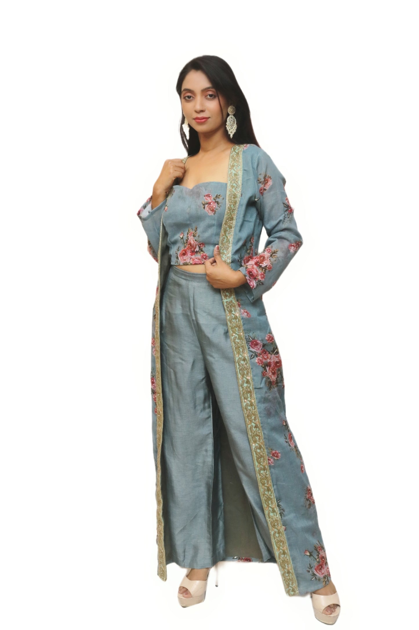 Grey Indo-Western