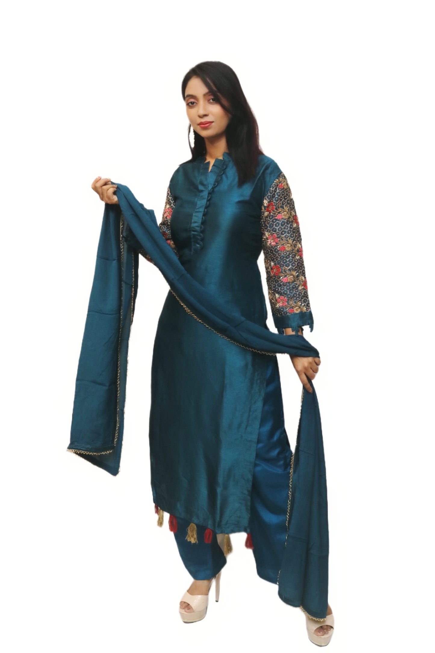Teal Blue Kurta