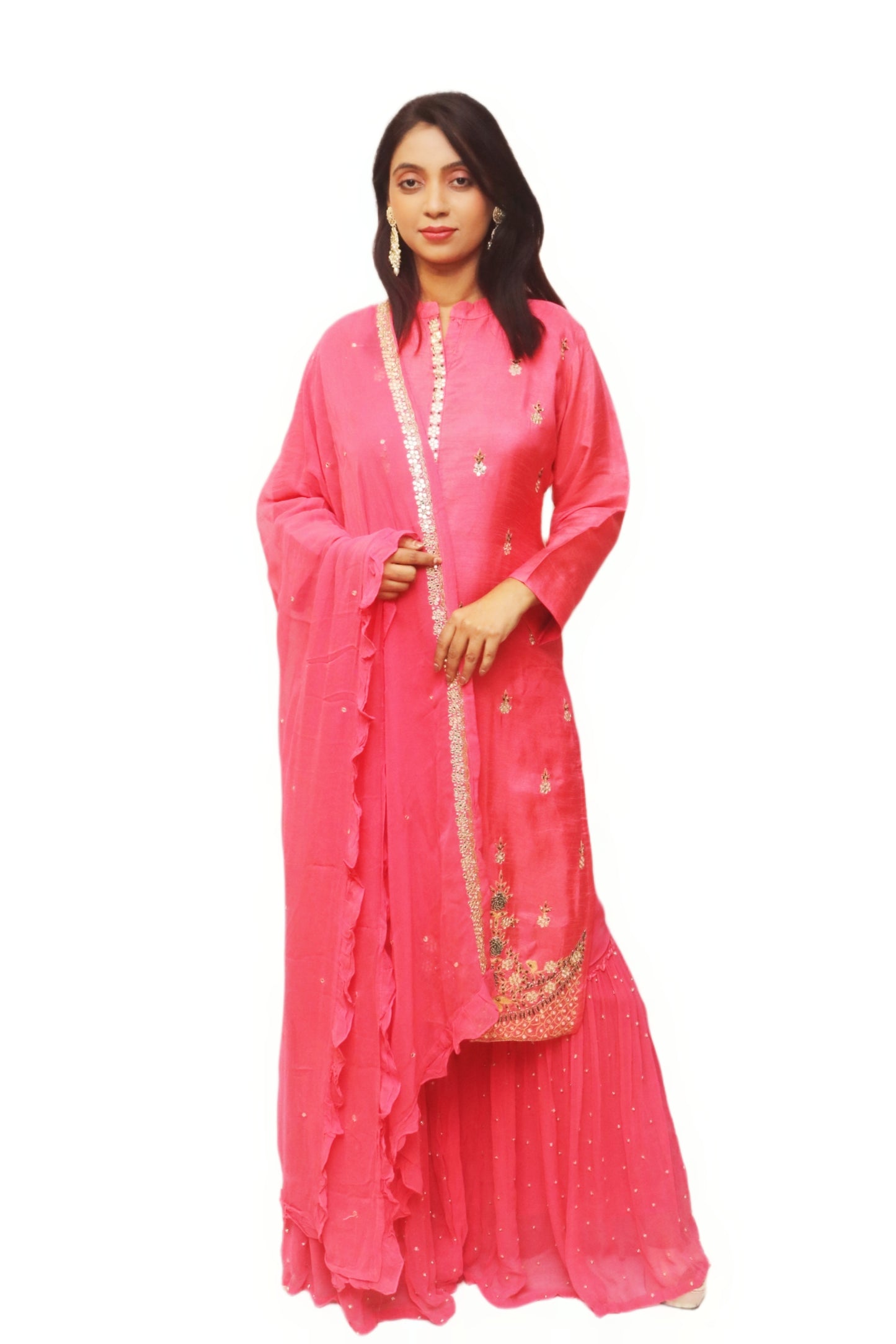 Punch Pink Kurta Set