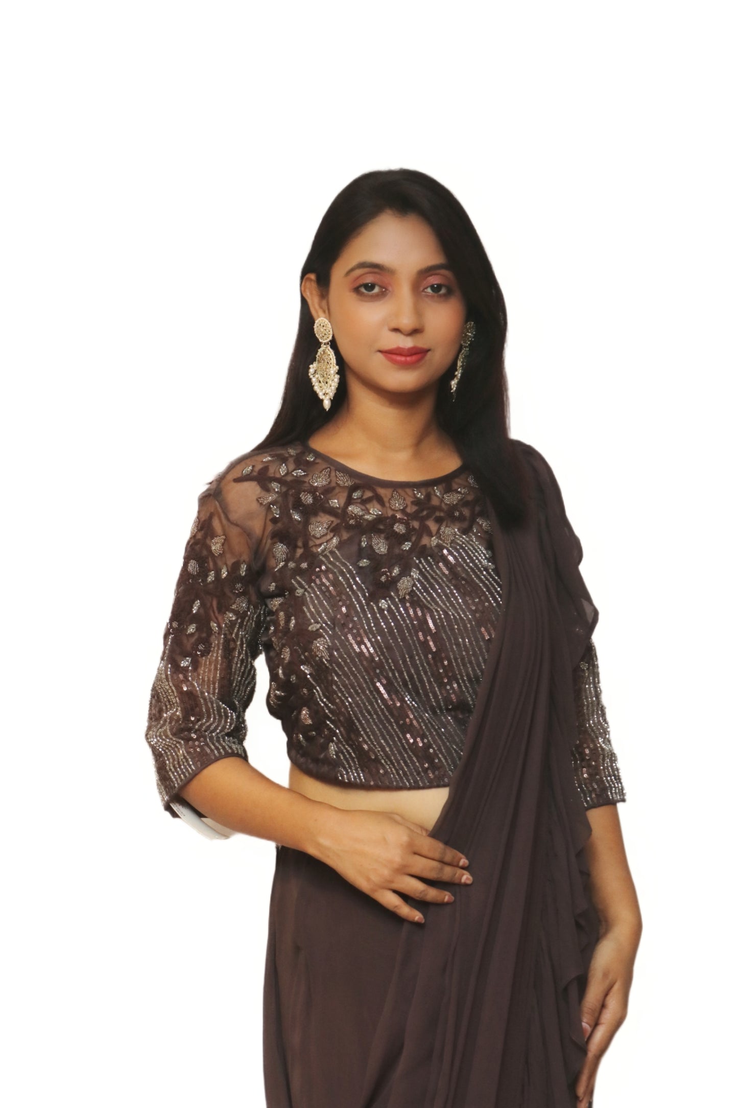 Coffee Colored Indowestern