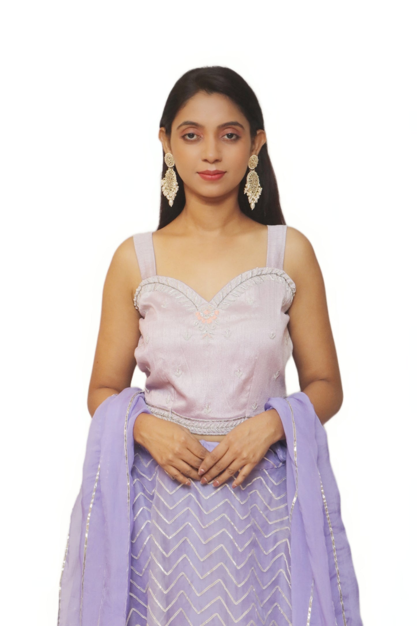 Lavender Ghagra