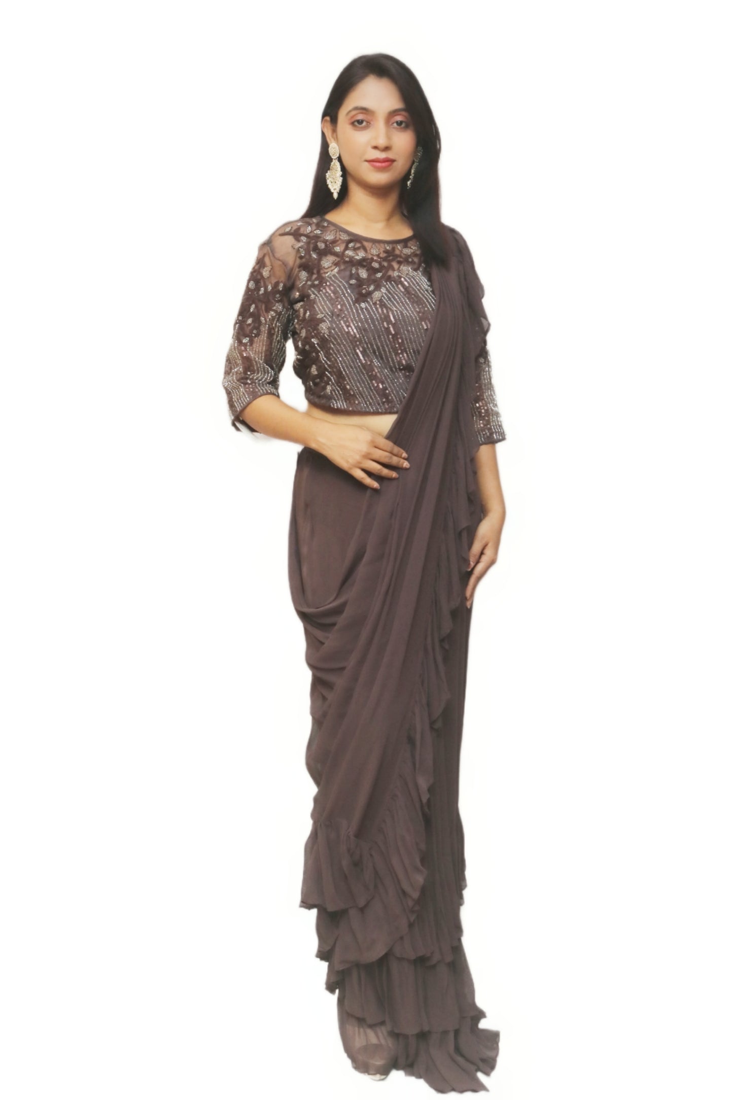 Coffee Colored Indowestern