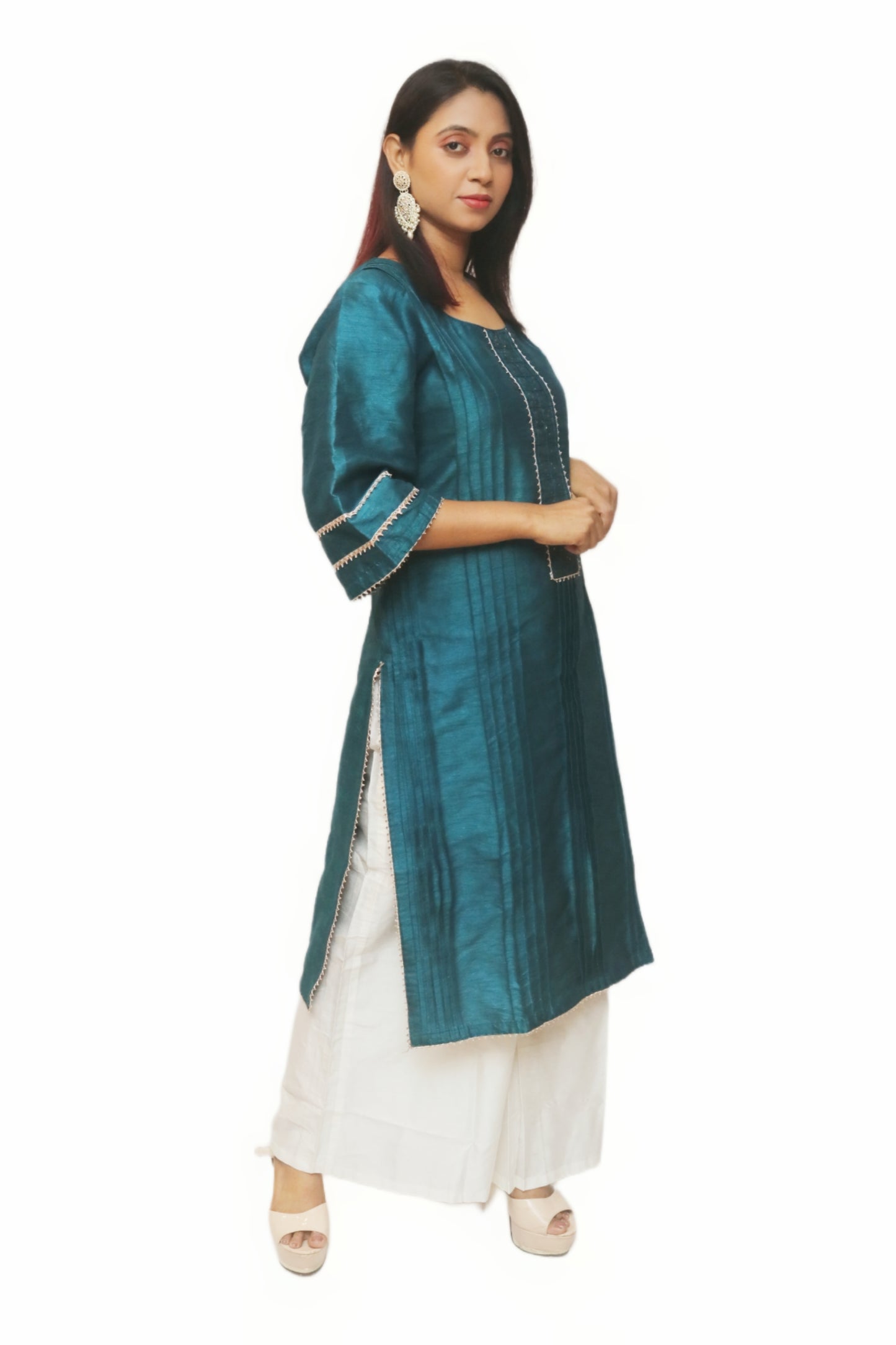 Teal Blue Kurti