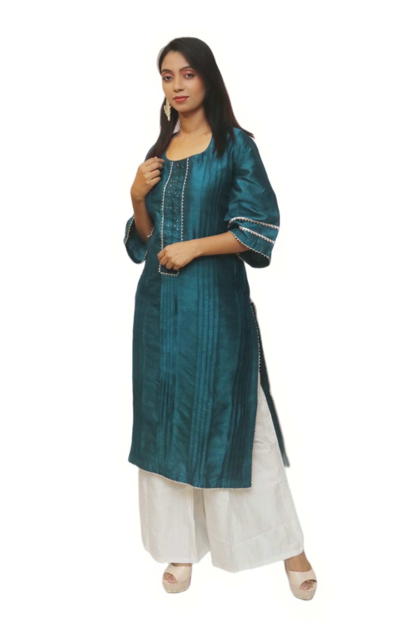 Teal Blue Kurti