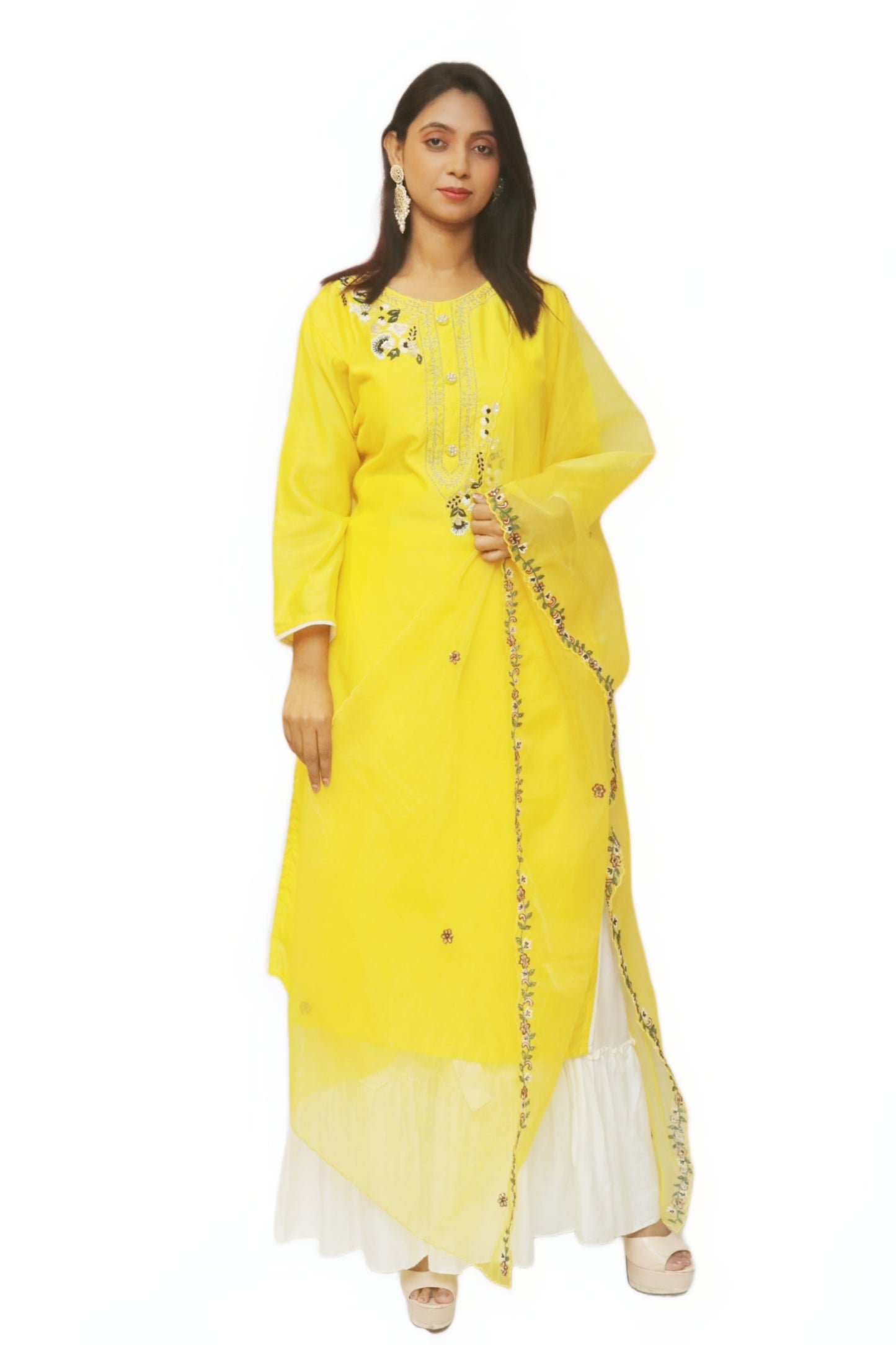 Corn Yellow Kurta Set