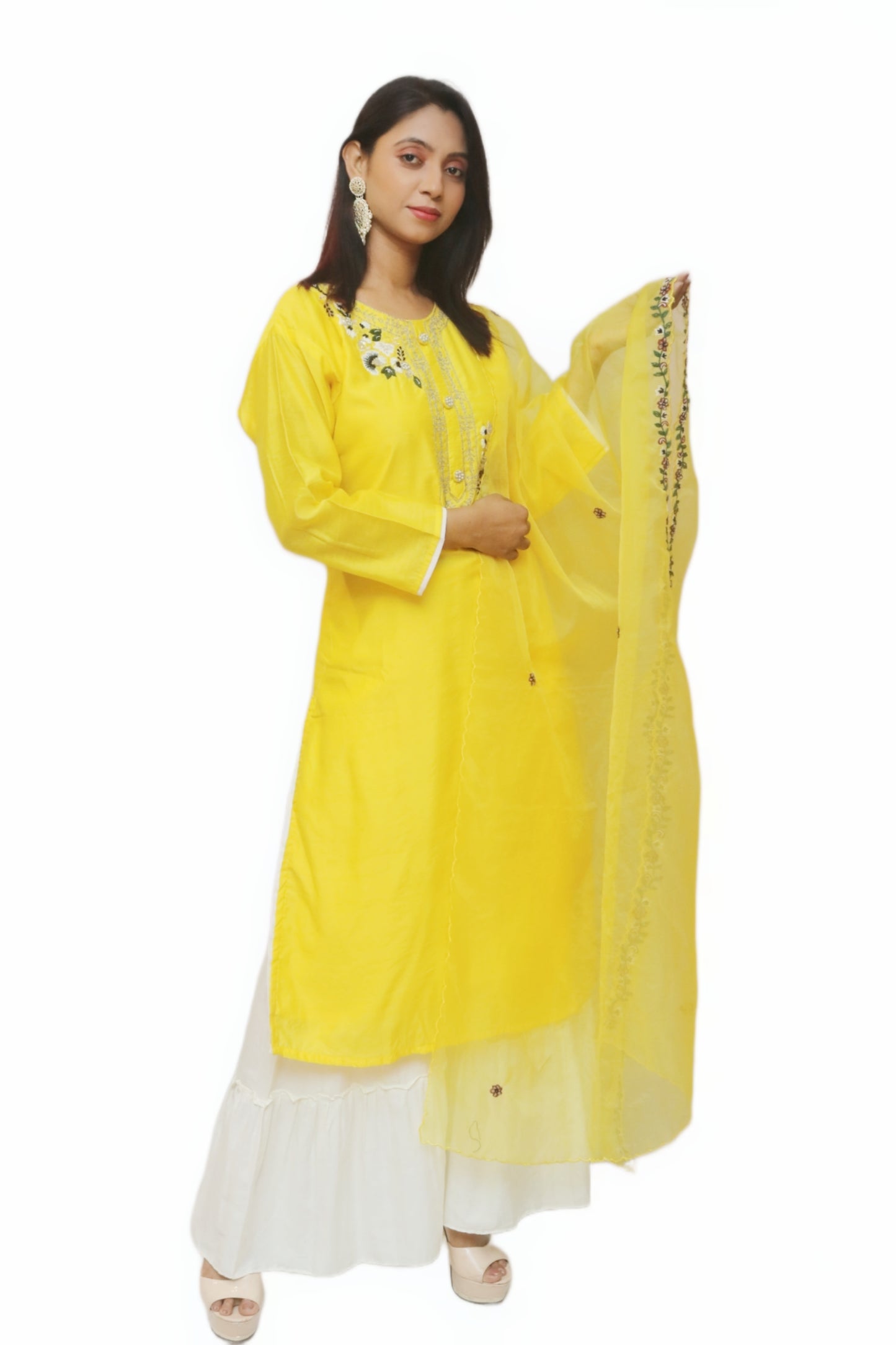 Corn Yellow Kurta Set