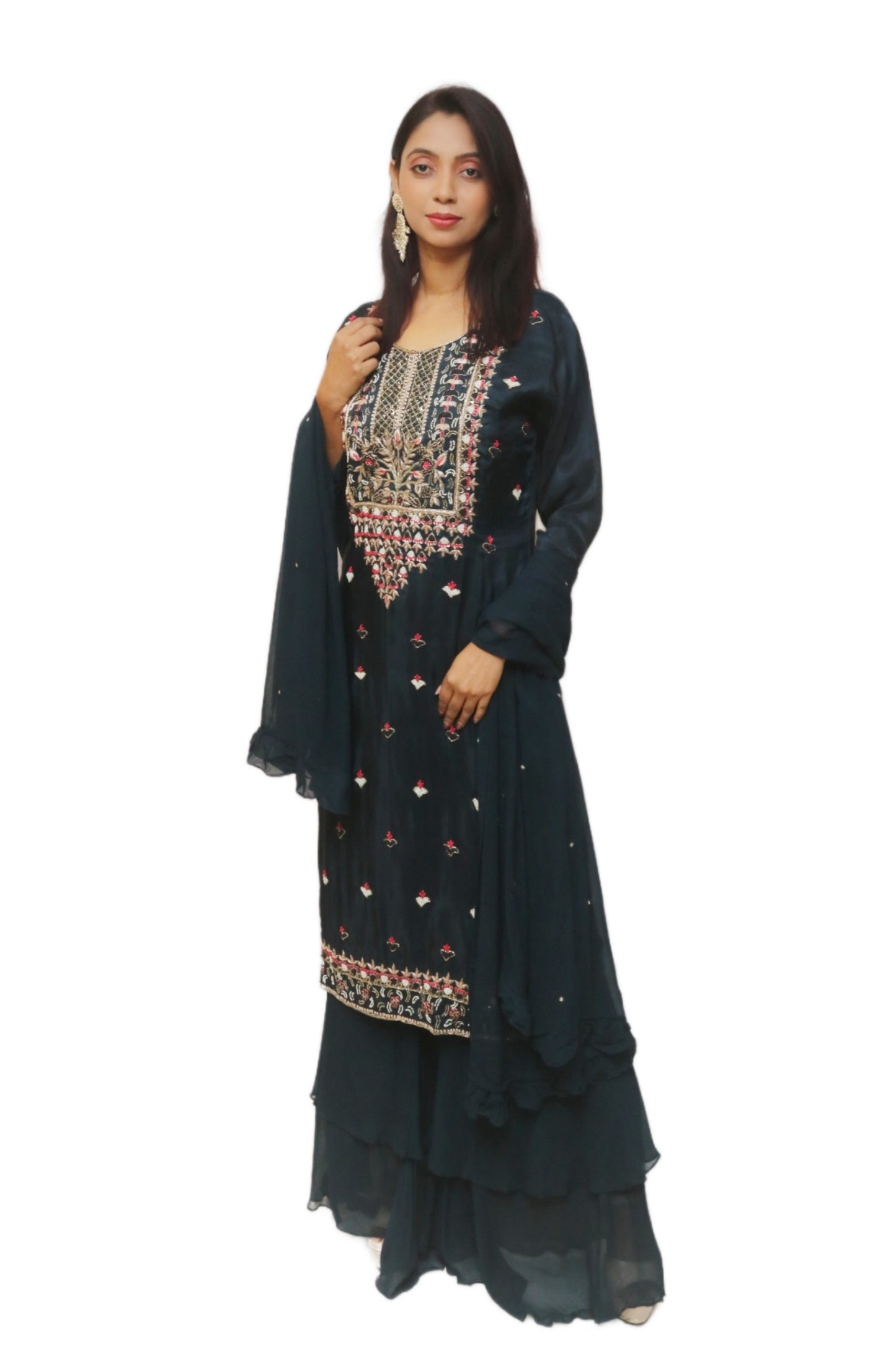 Dark navy Blue Kurta Set