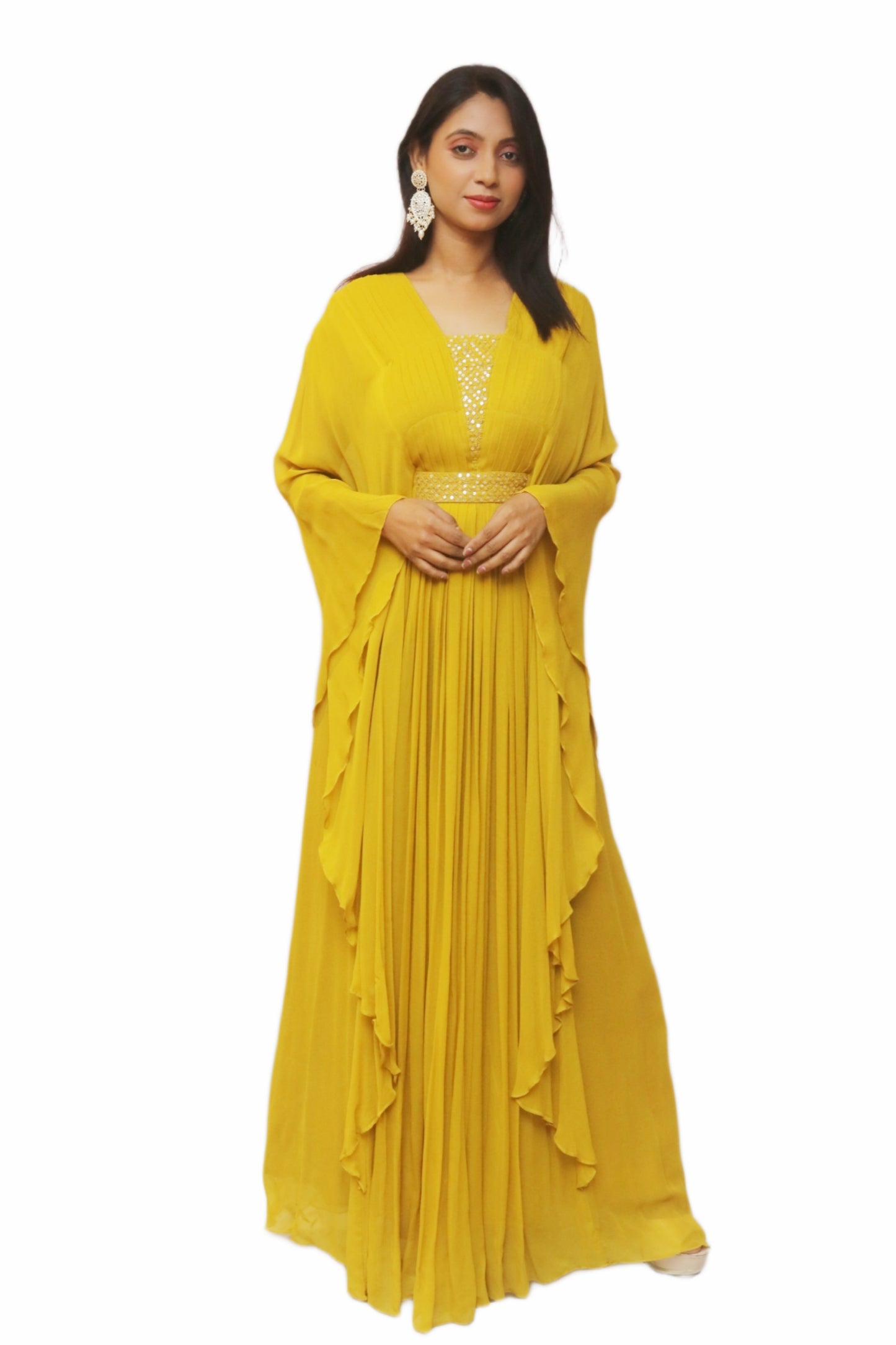 Sunflower Kaftan Gown