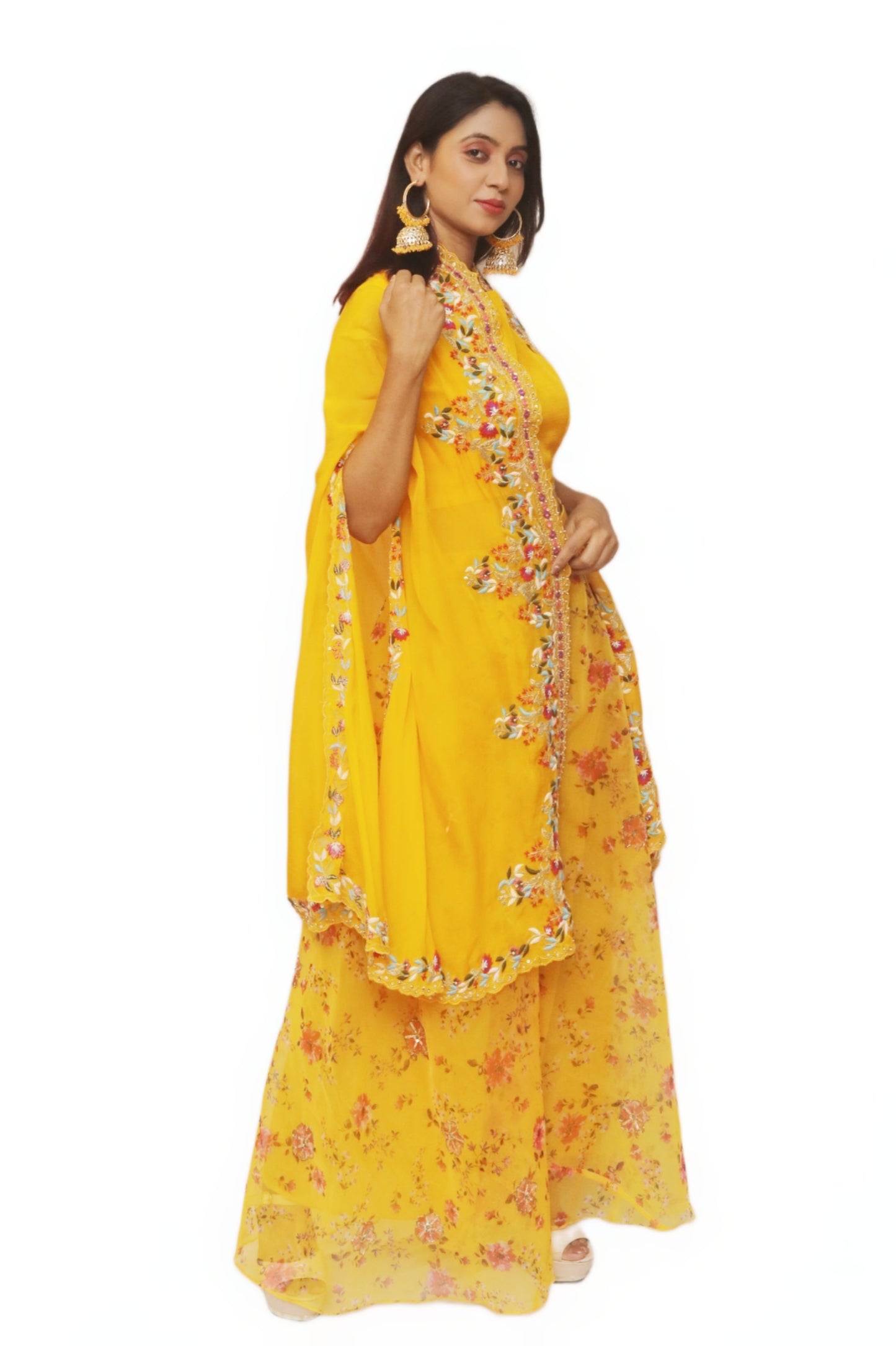 Sunflower Yellow Cape Set