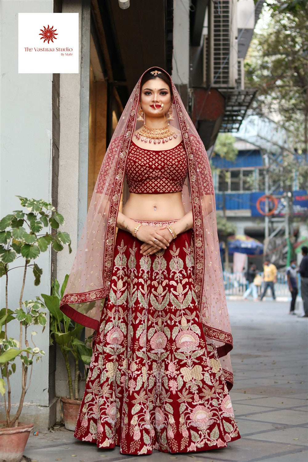 Brown Bridal Lehenga