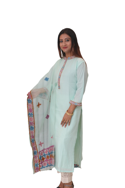 Sky blue kurti