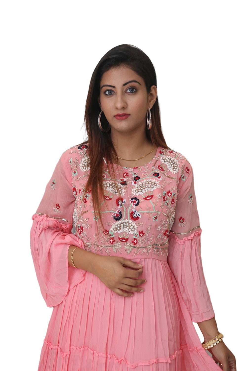 Pink Chiffon Gown