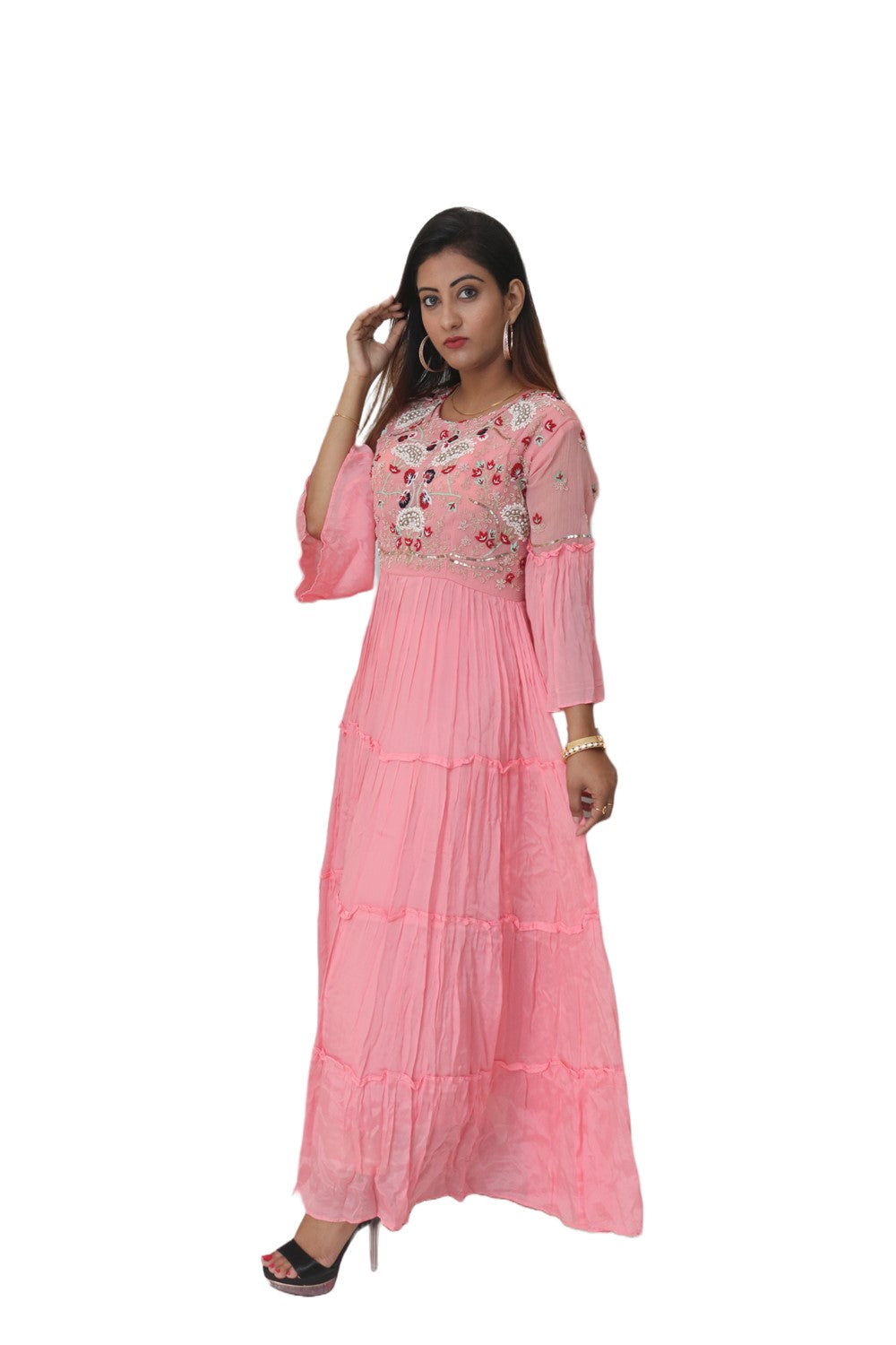 Pink Chiffon Gown
