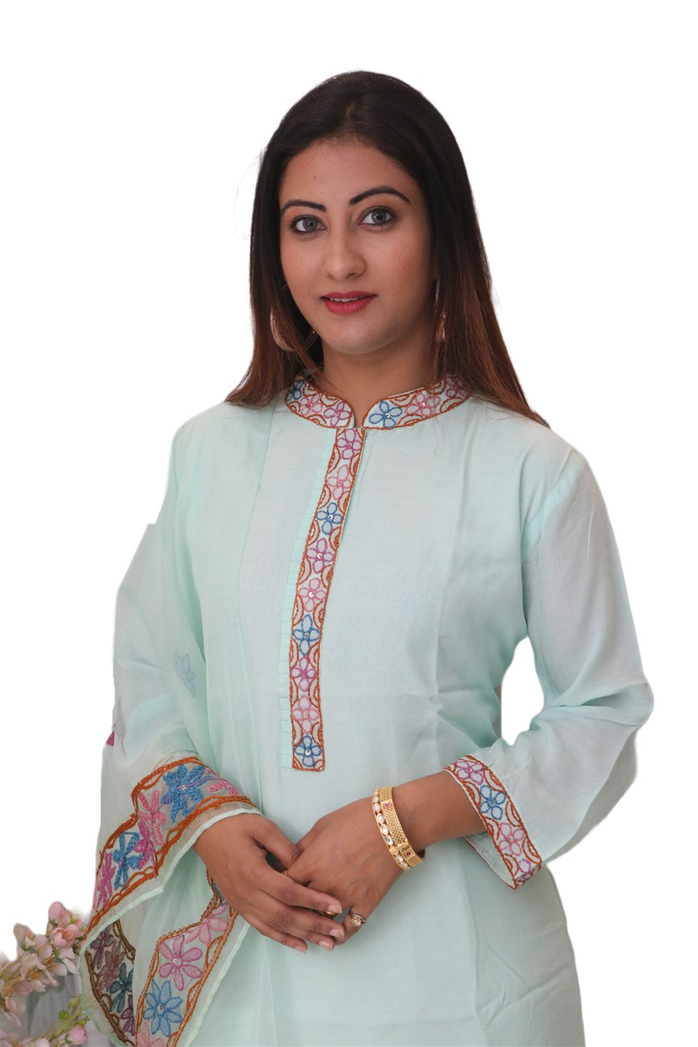 sky blue kurti