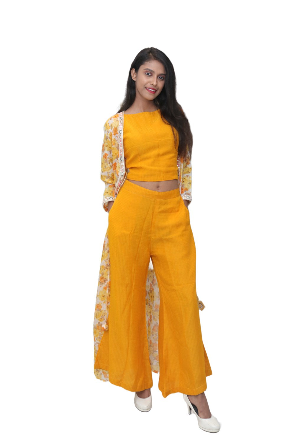 Yellow Indo-western