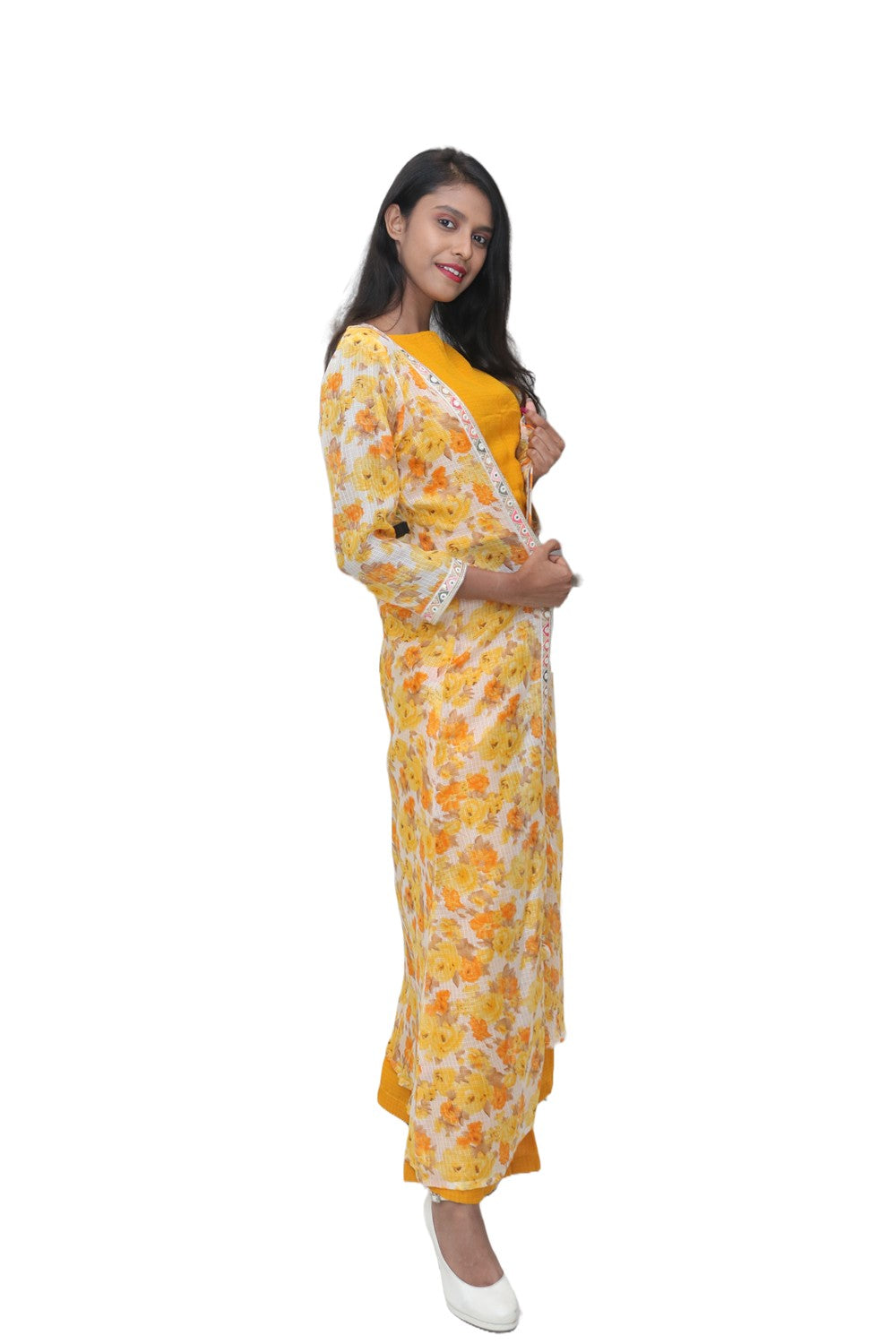 Yellow Indo-western