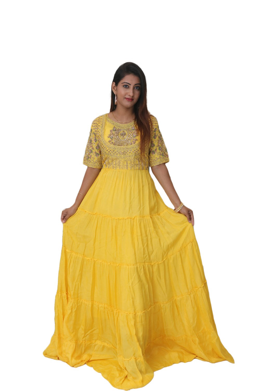 Light yellow gown