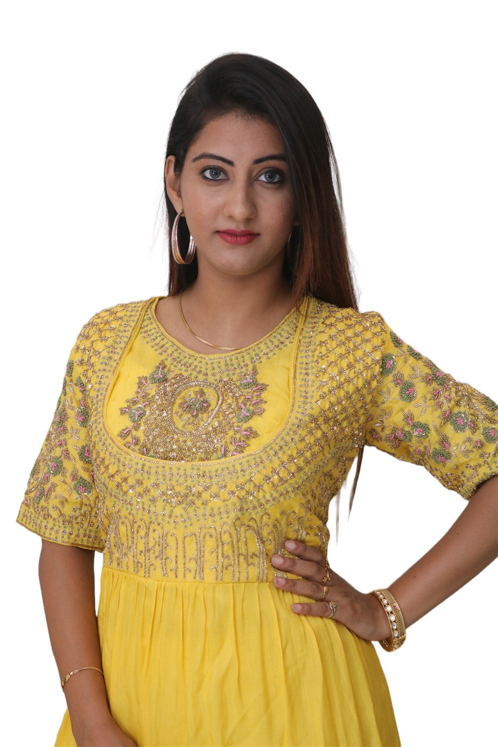 Light yellow gown