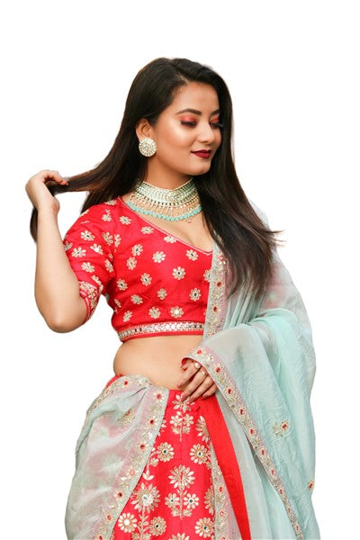 Peach Bridal Lehenga
