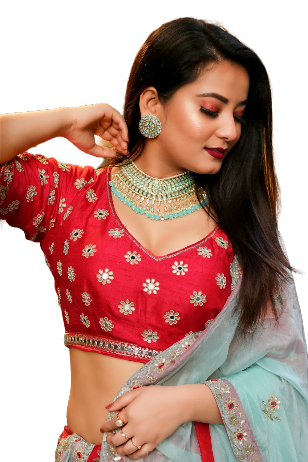 Peach bridal Lehenga