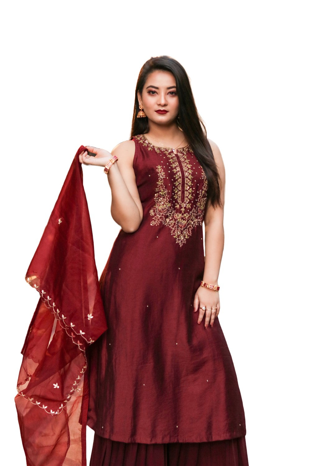 Brown bridal Kurta