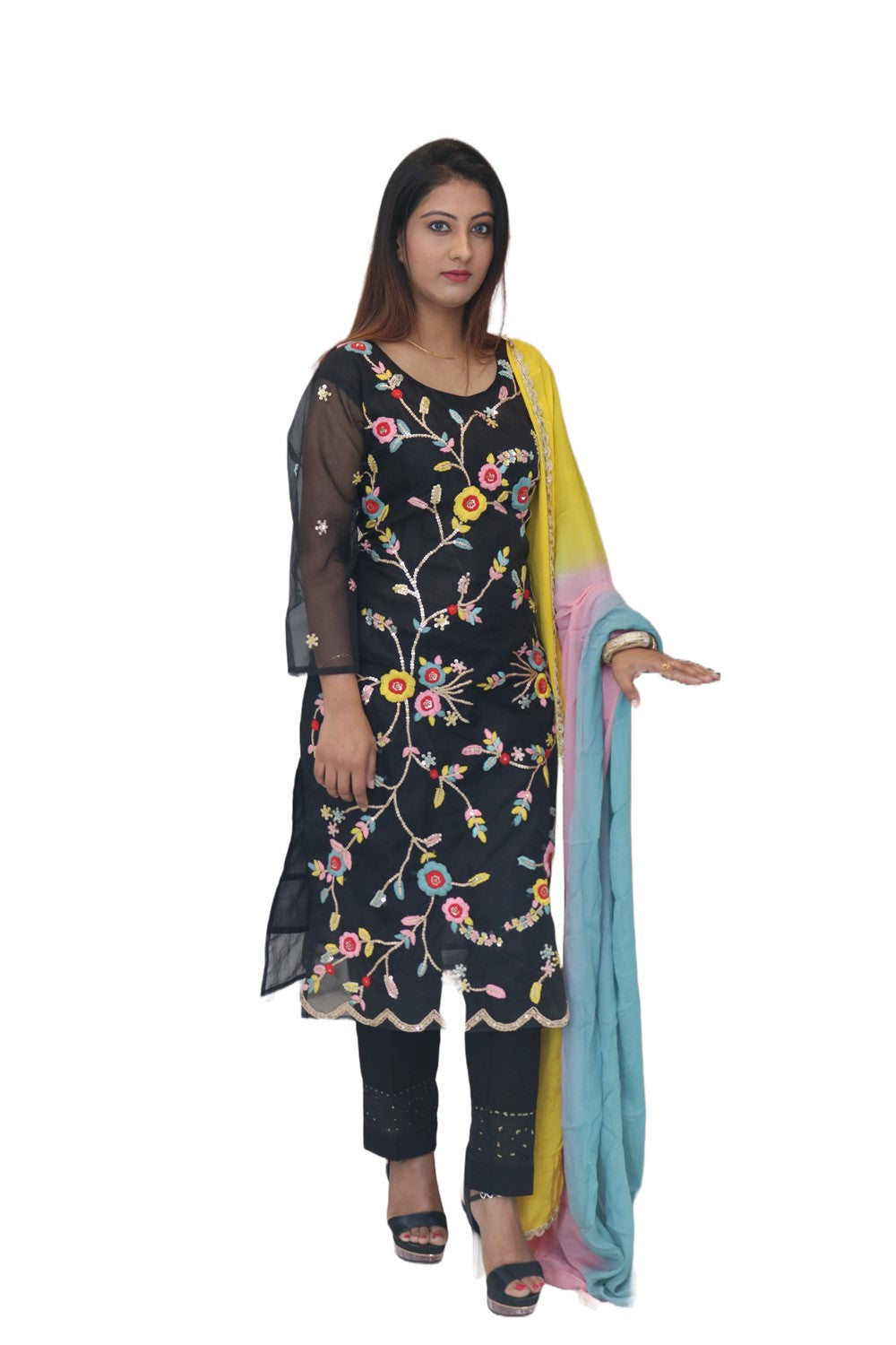 Black Kurti Set
