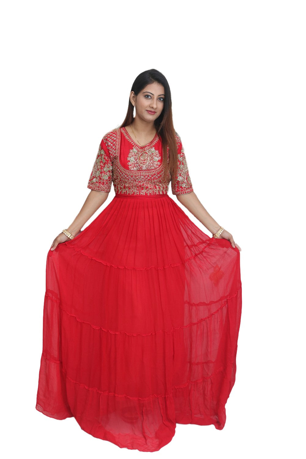 Deep Red Gown