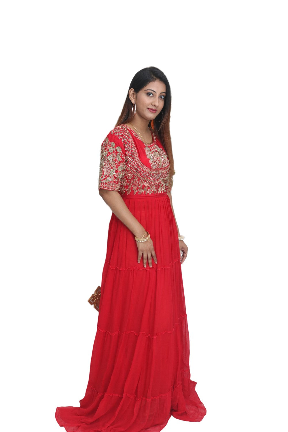 Deep Red Gown