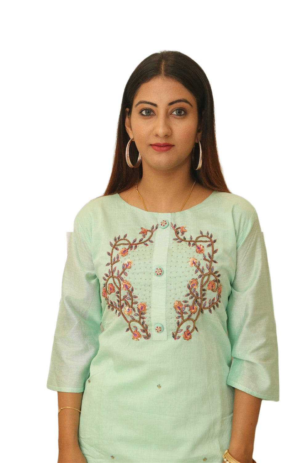 Chanderi cotton kurti