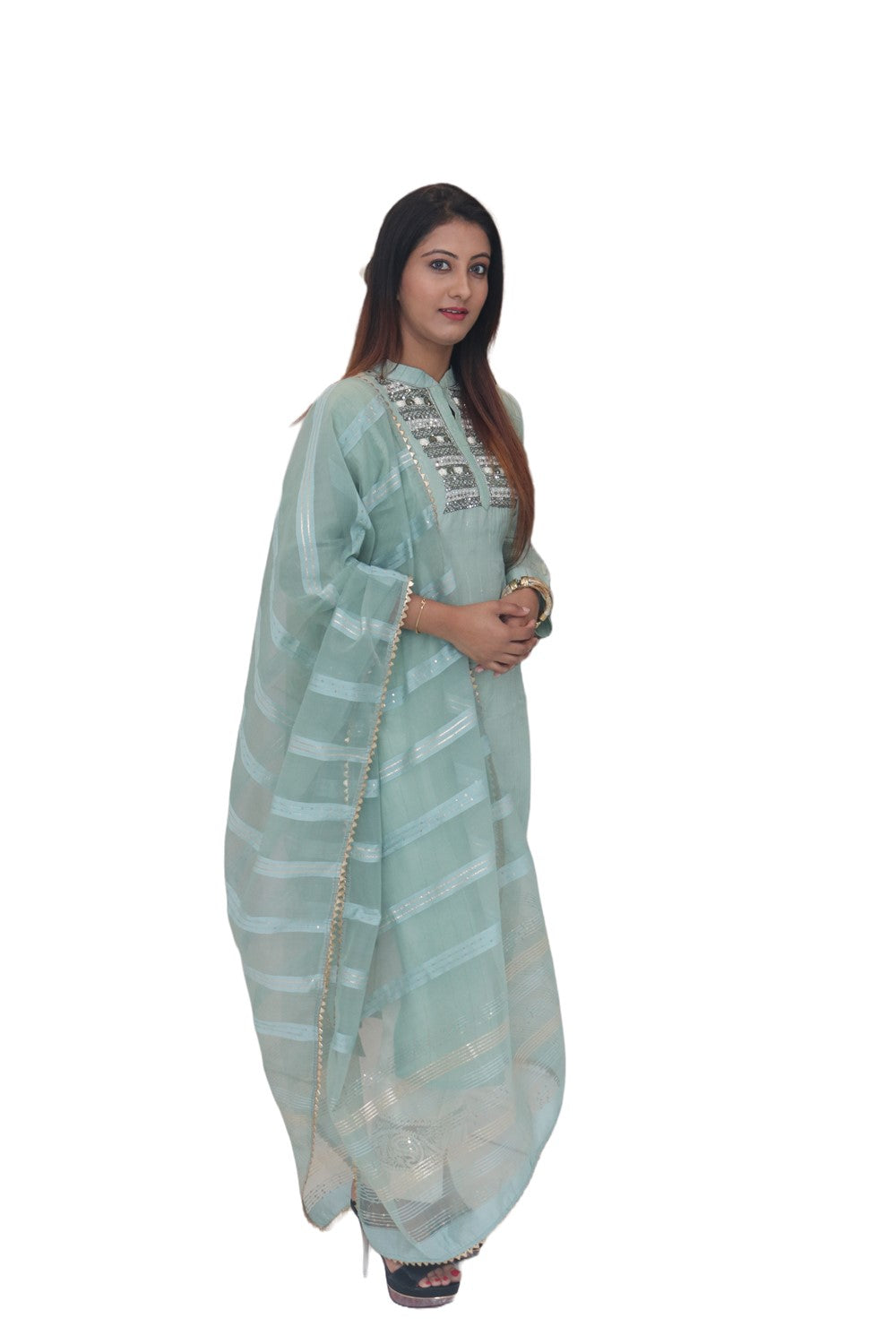 Cyan Colored Kurti