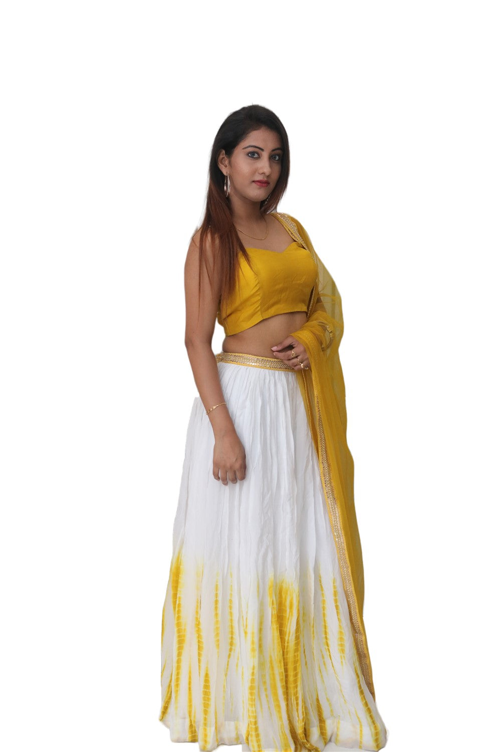 Deep Yellow Ghagra