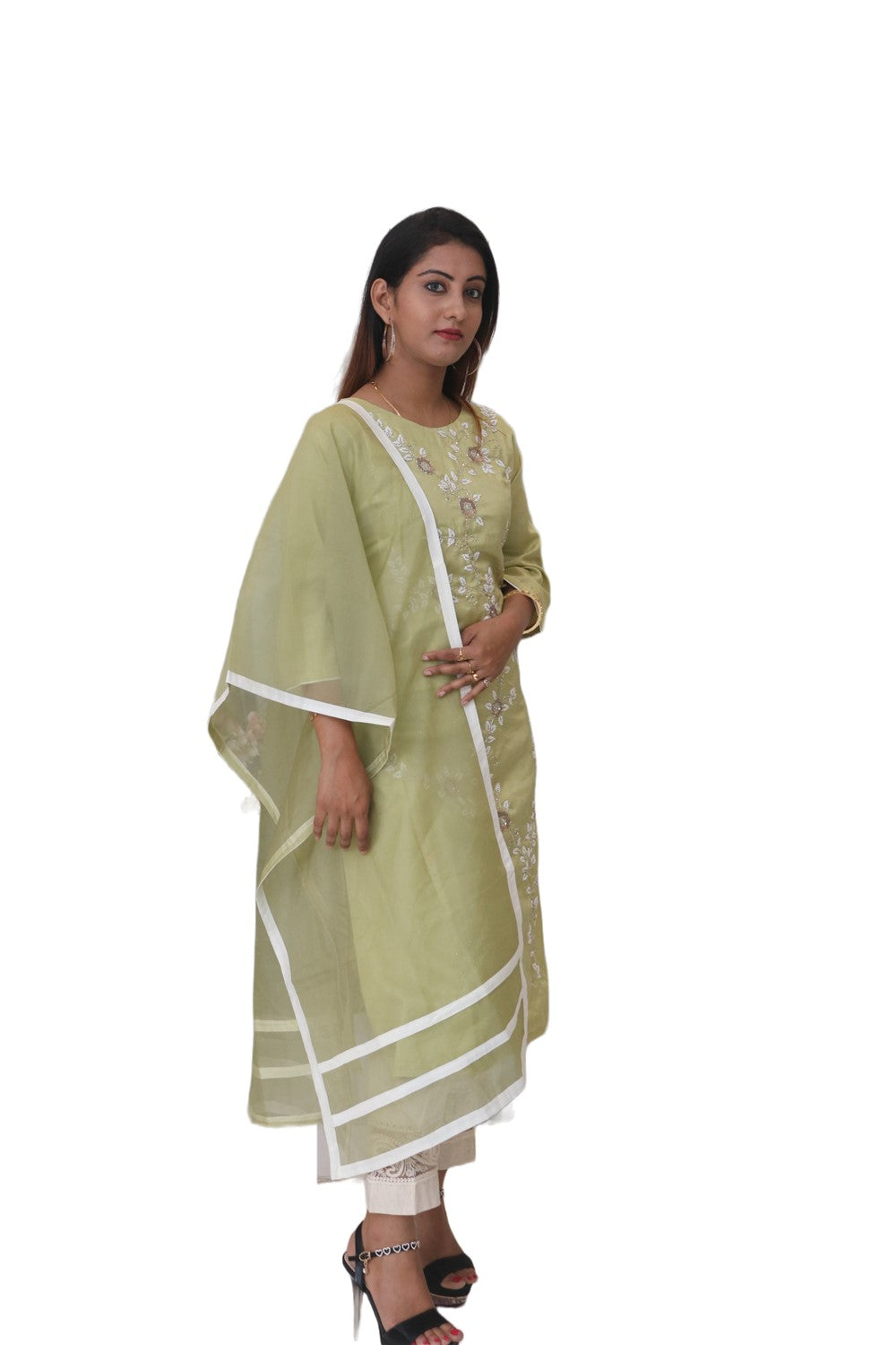 Lime Green Kurti Set