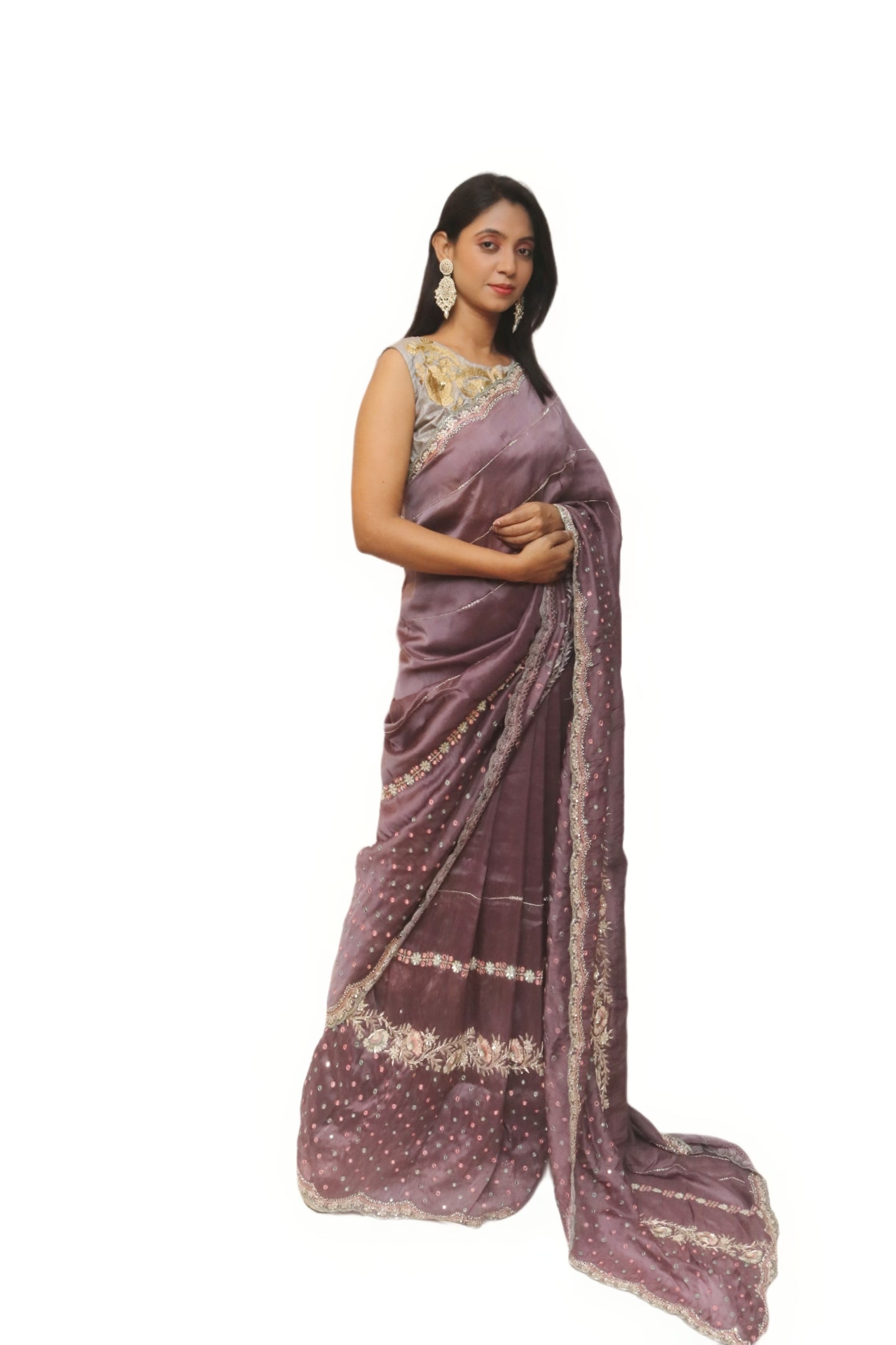 Rose Pink Saree