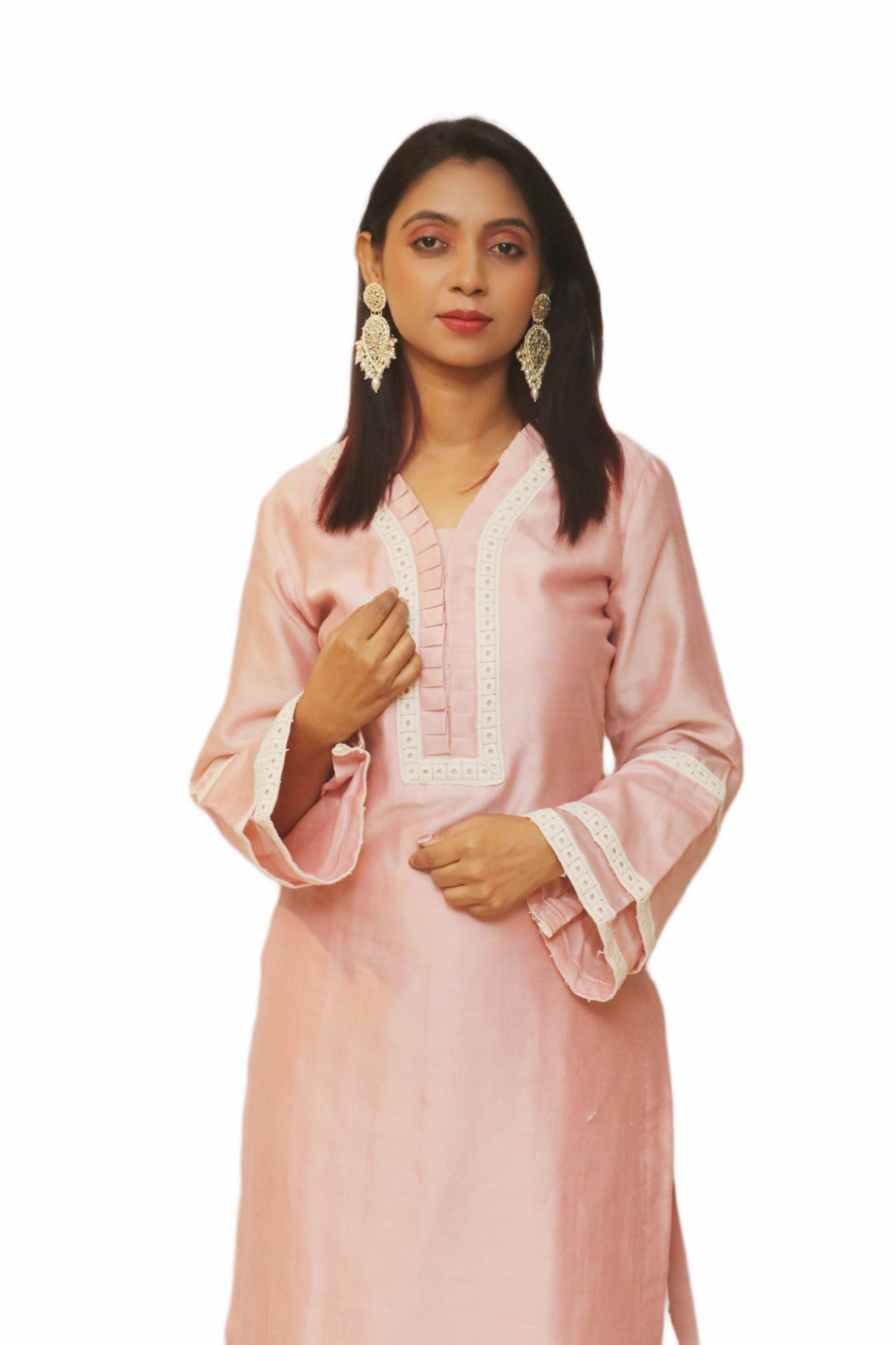 Peach Pink Single Kurti