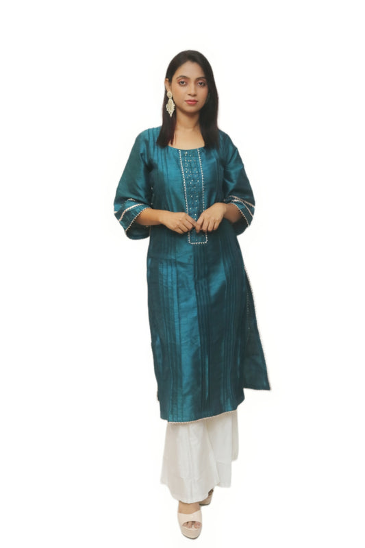 Teal Blue Kurti