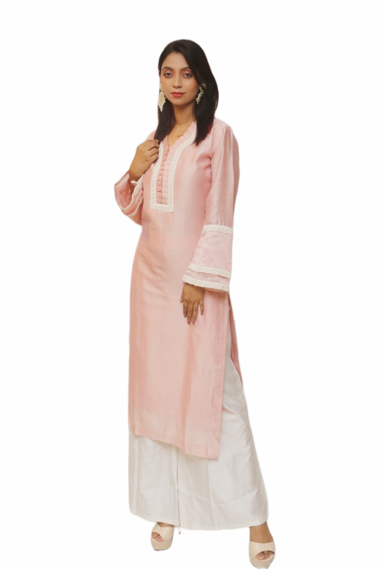 Peach Pink Single Kurti